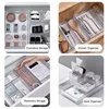 Durable Clear Plastic Drawer Organizer, Free combination Drawer Divider Storage Box, For Office Supply,Makeup,Kitchen Utensils 3