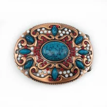turquoise stone belt buckle - Buy 
