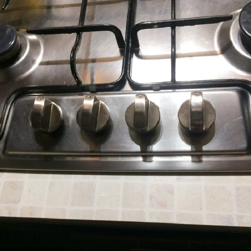 Universal 6/8mm Metal Kitchen Gas Stove Cooker Knobs Adaptor Oven Switch Cooking Surface Control Lock 1pc