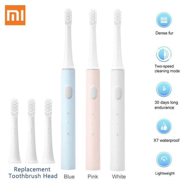Xiaomi Mijia T100 spazzolino elettrico sonico Mi spazzolino da denti intelligente colorato USB ricaricabile IPX7 impermeabile per testina di spazzolini da denti 1