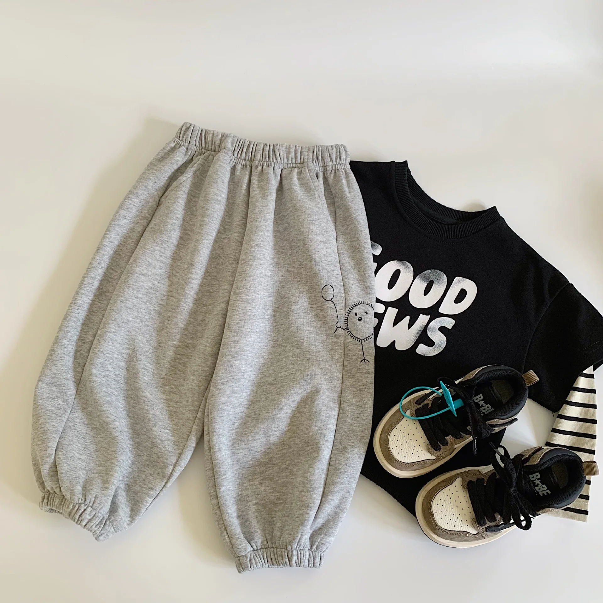 Boys PantsCartoon Print Elastic Trousers For Kids Toddler Pocket Children Joggers Spring Fall Baby Sport Clothing