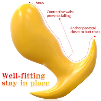Super Huge Wearable Large Anal Plug Big Butt Plug Prostate Massage Vaginal Anus Stimulation Dilator Sex Toys for Men Women Gay 4