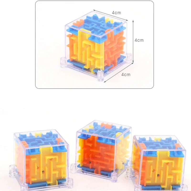 1Pcs 3D Maze Magic Cube Toys Children Gift Six-sided Brain Developing Educational Toy Labyrinth Ball Toys Magical Maze Ball Game 6