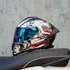 Full Face Racing Helmets Winter Warm Double Visor Motorcycle Helmet Motorbike Sports helmet 4