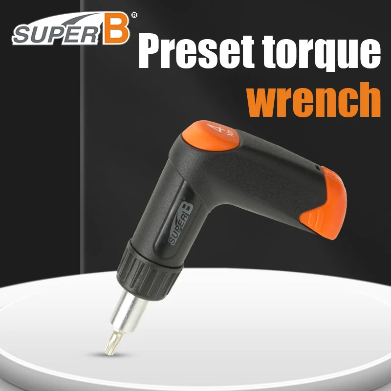 SUPER B TW35 4/5/6/7NM Adjustable Single Torque Wrench Bicycle Repair Preset Torque Wrench