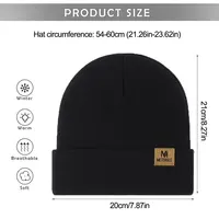 Knitted Hats Soft Knit Beanie for Men Or Women Winter Warm Windproof Outdoor Mountaineering Skiing Riding Hat Cycling Cap 2