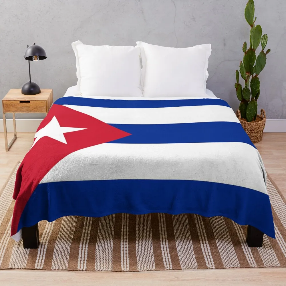 

Cuba flag Throw Blanket Fluffy Blankets Large Cute Blanket blankets and throws