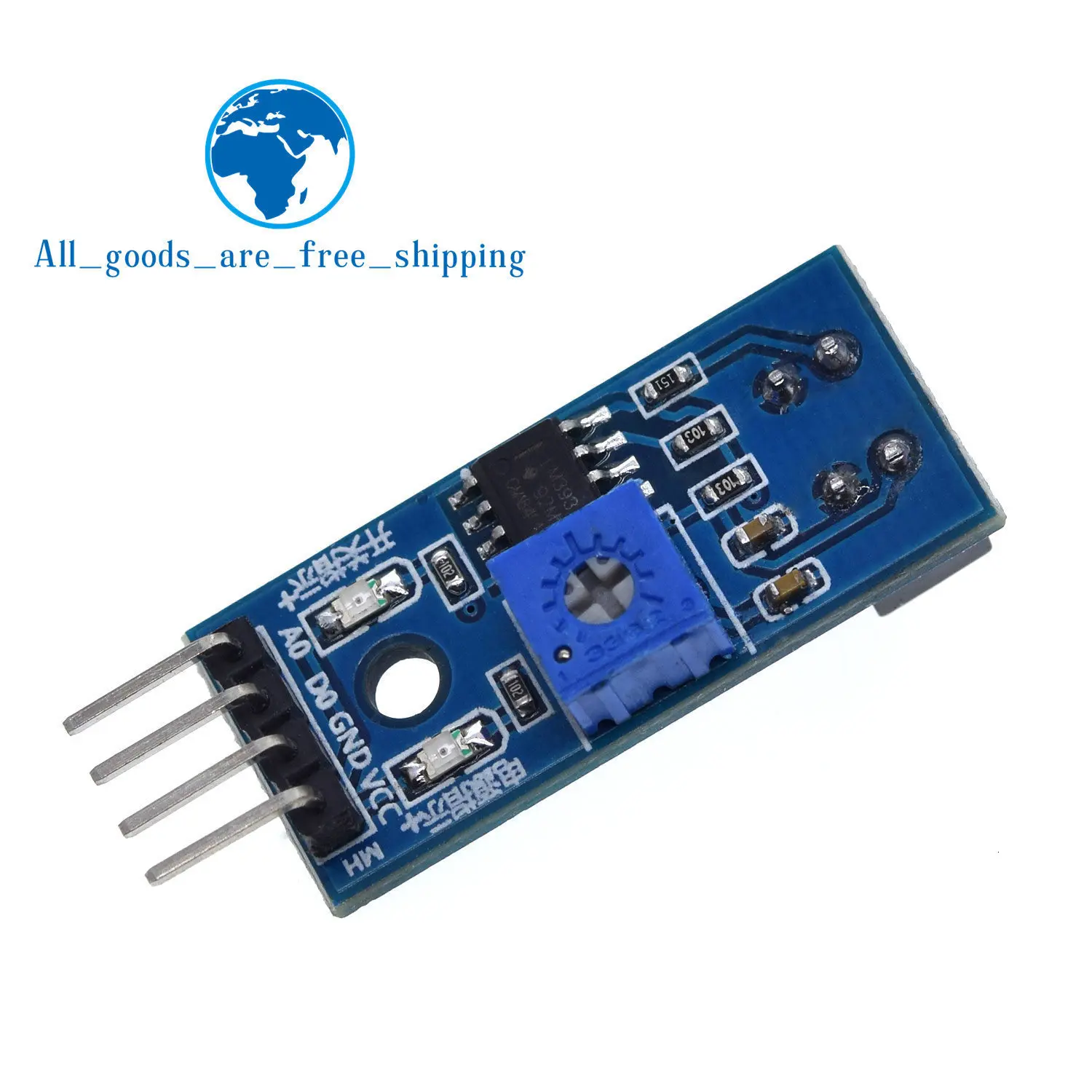 Tzt 1/5pcs tcrt5000 infrarot reflektierend ir foto elektrischer Schalter Barriere Line Track Sensor Modul blau – Detail 5