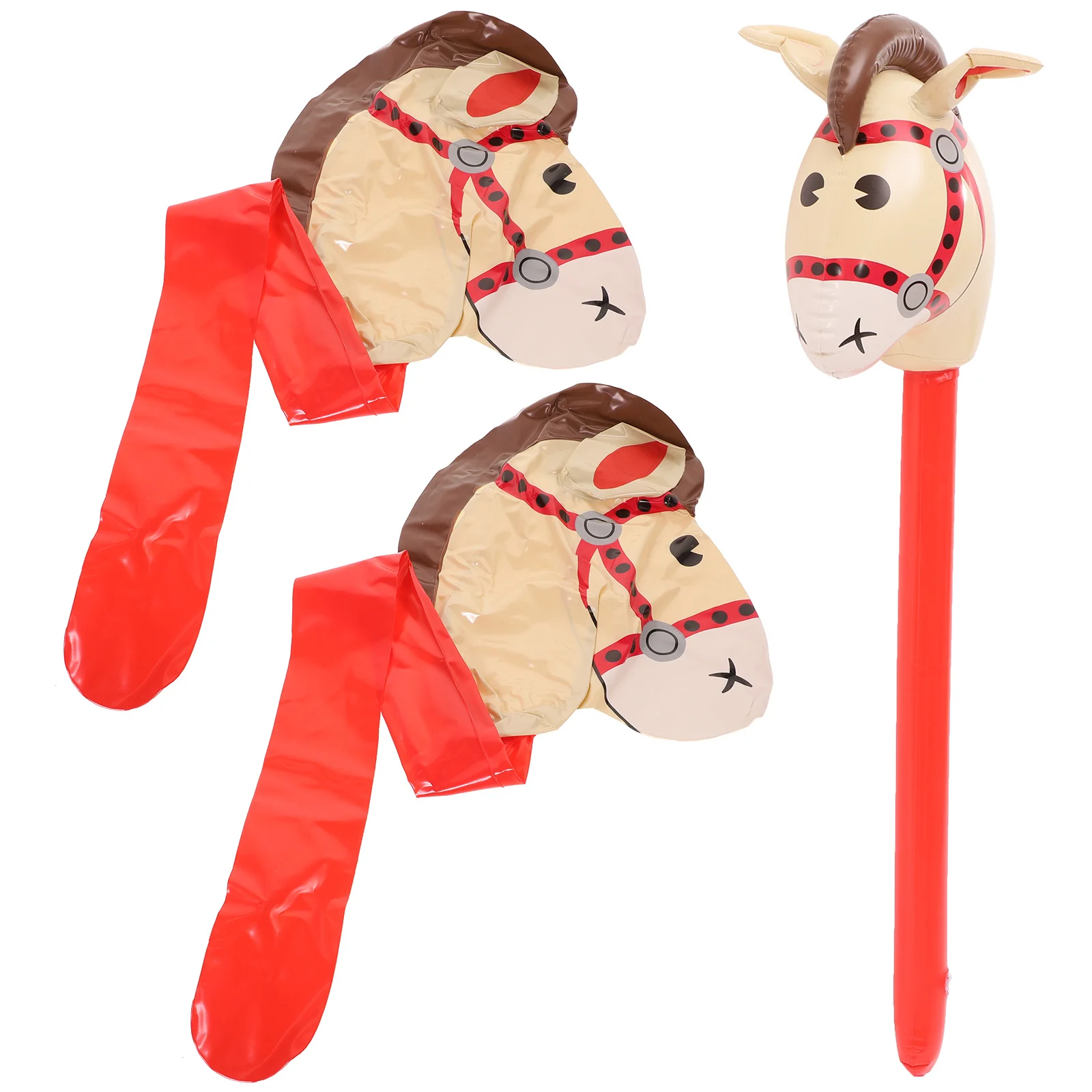 

Inflatable Balloon Sticks Inflatable Horse Stick Kids Inflatable Sticks Toy Inflatable Horse Head Stick Balloon