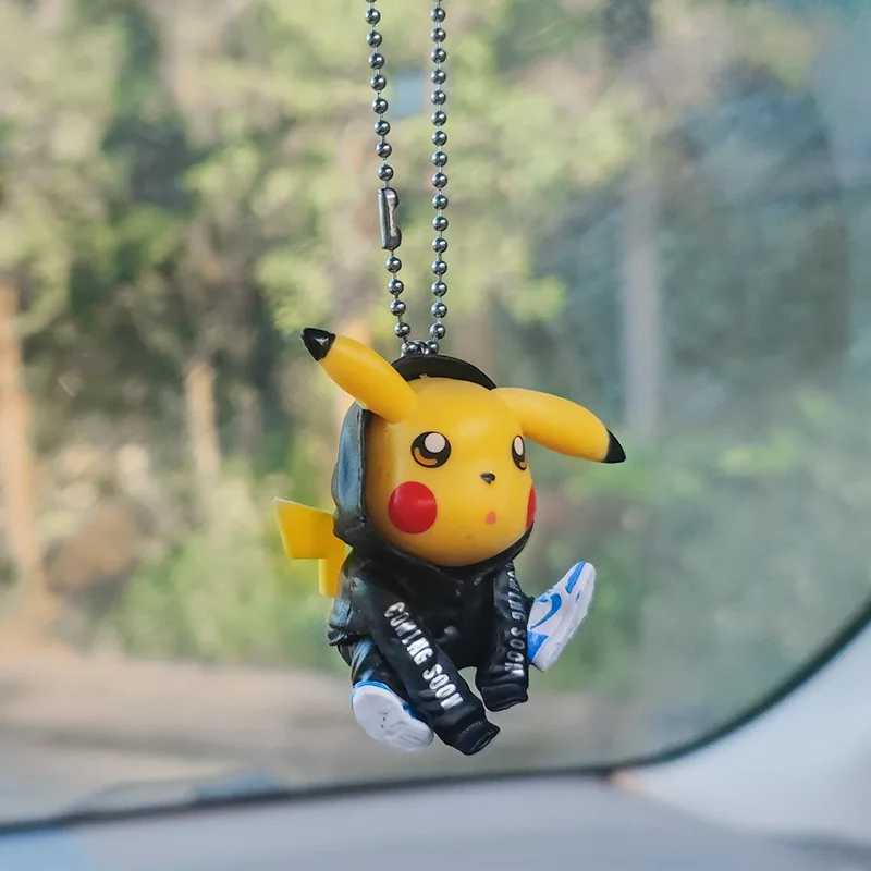 Anime Pokemon Pikachu Car Pendant Kawaii Hoodie Pikachu Groots