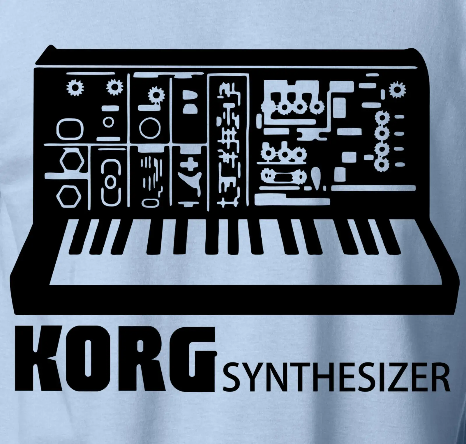 T-Shirt Sintetizzatore Korg Vintage Synth Rare Campionatore Analogico Edm S-Xl Tee