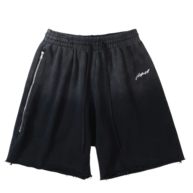 

Frog drift New Fashion Streetwear High Street Brand ASKYURSELF Vintage Washing Short Pants sweatpants Men