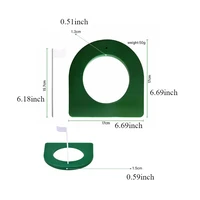 A Set Golf Putter Practice Tool Ep White Flag Putting Horseshoe Shaped Disc On The Green Outdoor Sports Brace Hole Cup Golf Hole 2
