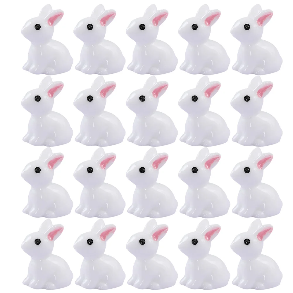 

Resin Easter Rabbit Microlandscape Decor Yard Rabbit Decor Party Desktop Decor Moss Outdoor Decor For Easter