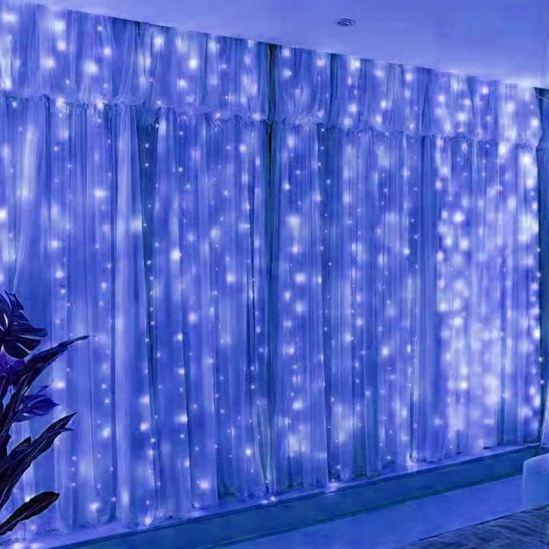 thumbnail image 1 of 2025 New Year LED Christmas Fairy String Lights USB Curtain Light Garland Wedding Party Decoration Home Window Decoration Light, 1 of 5