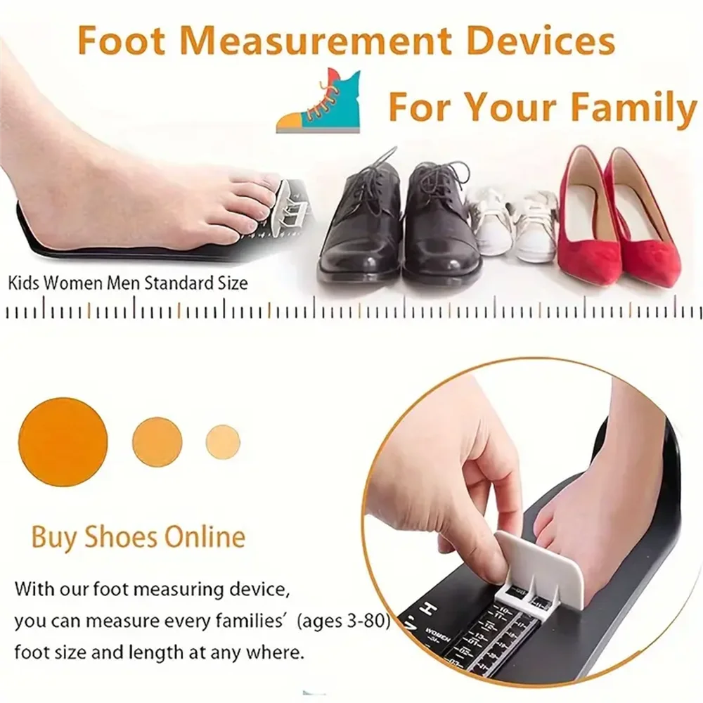 Shoes Size Ruler Foot Measuring Device Shoes Size Measuring Ruler Tool Universal Instrument Shoes Fittings Gauge