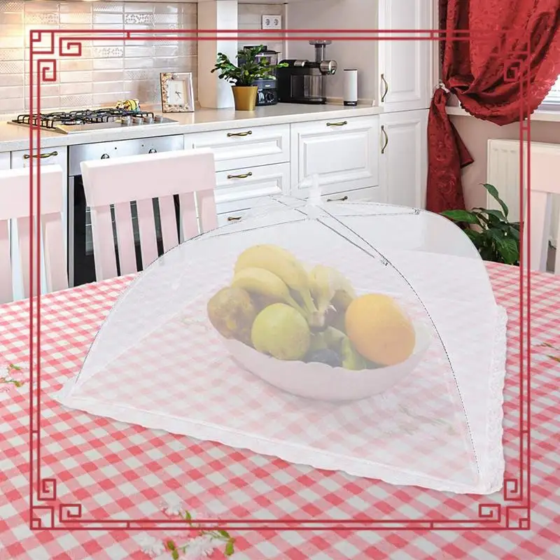 4 Pack Mesh Food Cover -14 Inch/16 Inch /17 Inch -Up Food Cover Tent Reusable&Collapsible Nets