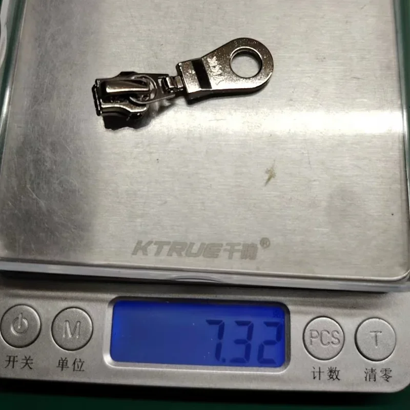 20개/묶음 5    YKK 금속 지퍼 장식 슬라이더 풀 링 자동 잠금 또는 비잠금 재킷 또는 핸드백 수리 재봉 액세서리