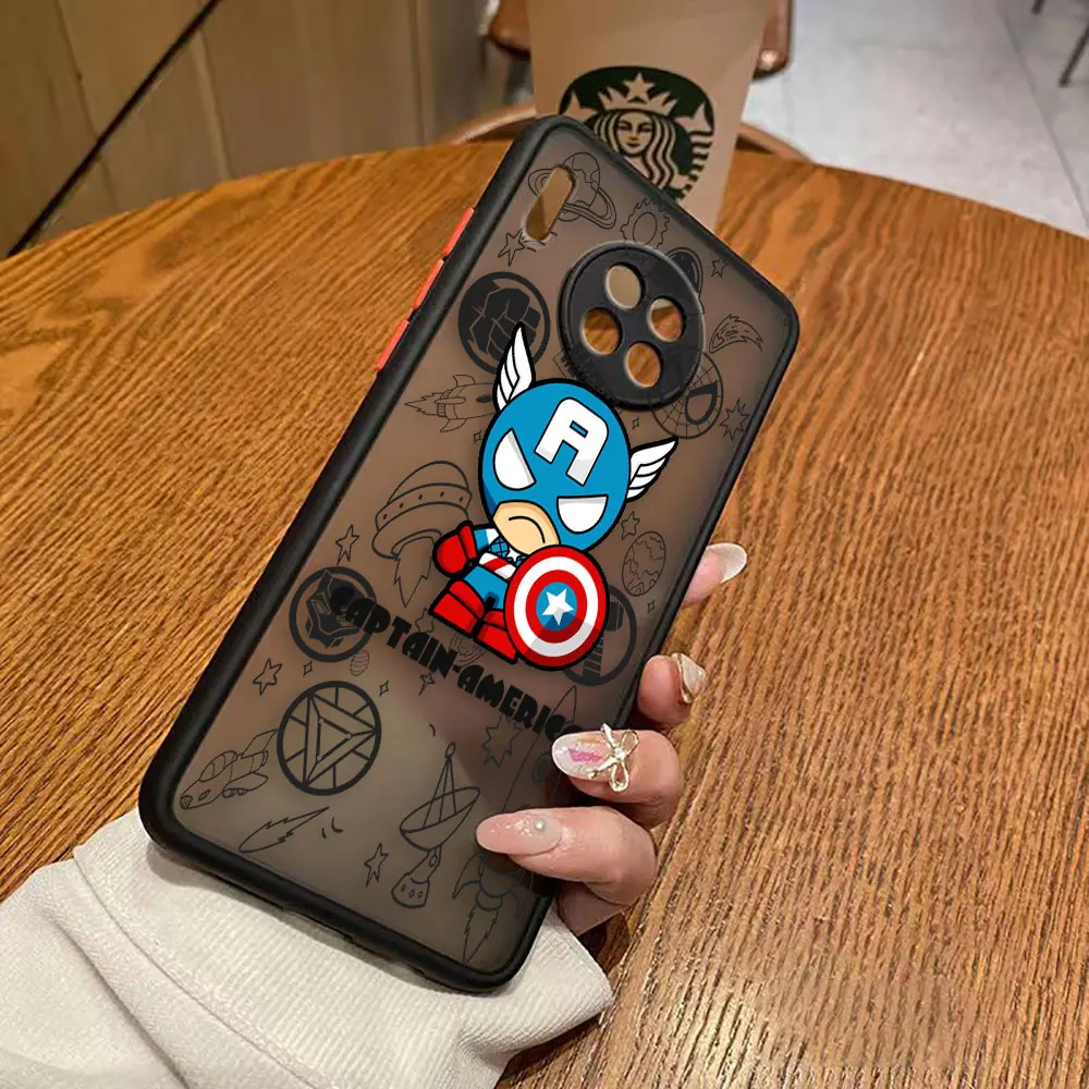 thumbnail image 1 of Funda mate para Huawei Y6P P50 P40 P30 P20 MATE 40 30 20 PRO PLUS Y7P Y9 Funda Coque Capa Shell Marvel Avengers Heroes Space, 1 of 5