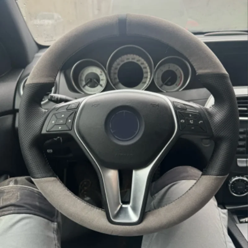 Фото Индивидуальная Кожаная оплетка для Mercedes Benz W176 W246 C-Class W204 C117 C218 X218 W212 C207 A207 X156 №1