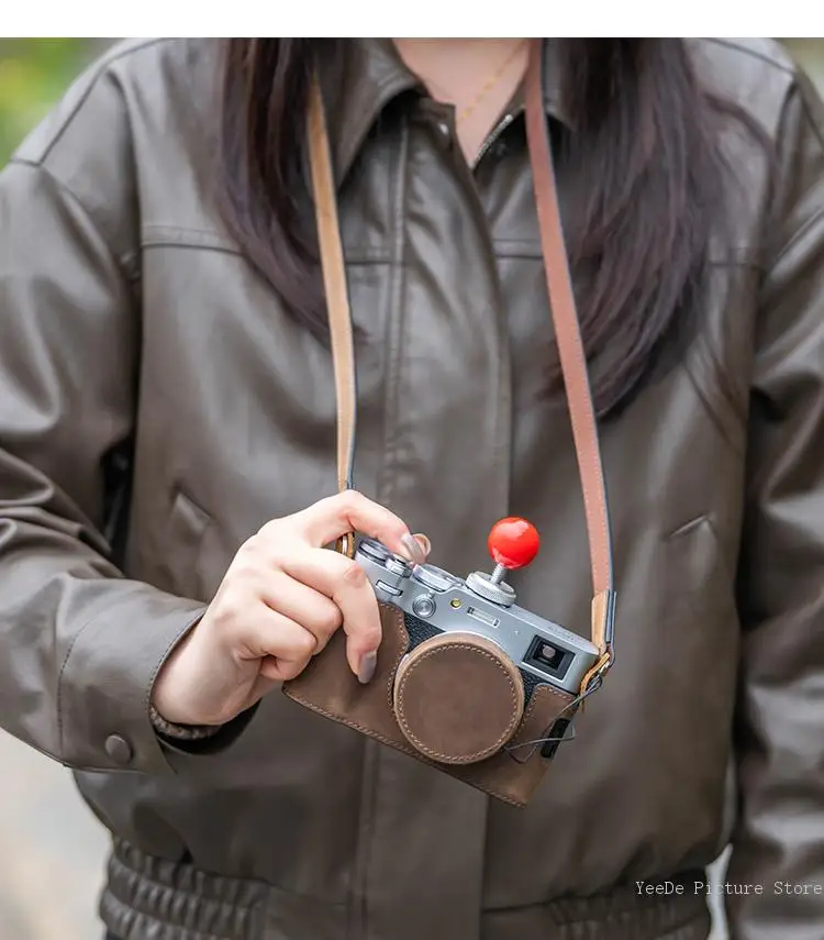 Shelv Camera Bag Bottom Half for Fujifilm X100VI X100 VI Leather