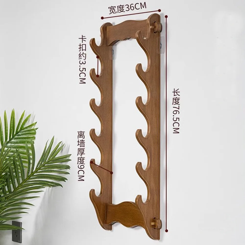 Wall Mount Rack Wall Mount Bracket Golf Club Gun Rifle Rack Katana Samurai Sword Stand Hold Hanger Display