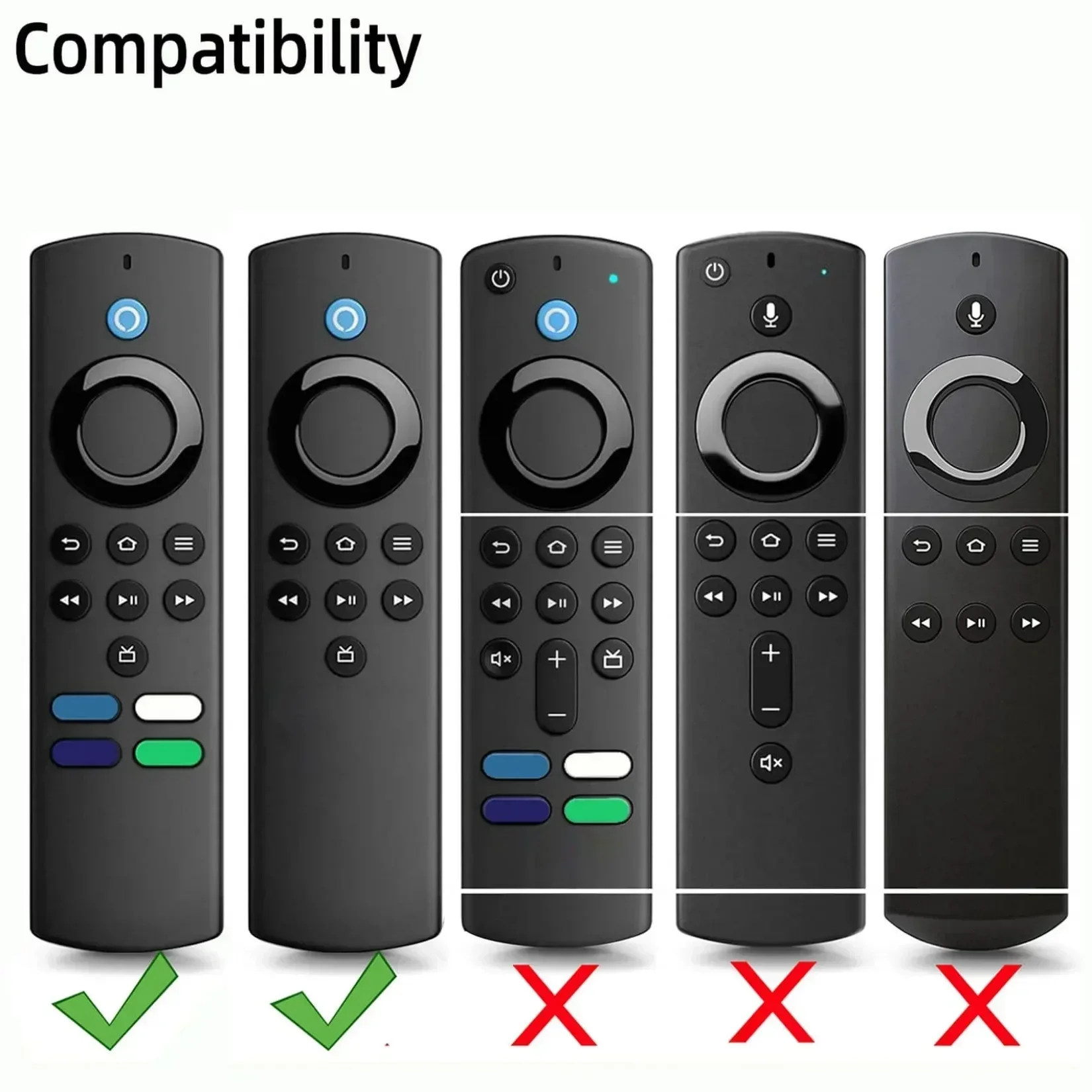 Silicone Case ForAmazon Fire-TV Stick Lite Remote Control Shockproof Anti-Slip Replacement Protective Cover Case  2021/2020 2