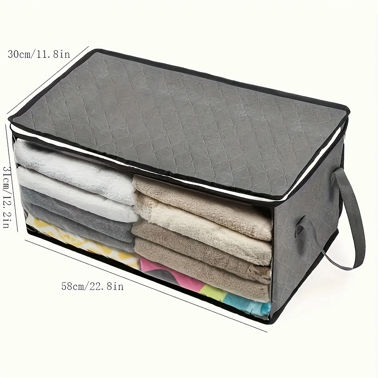 1pc Clothes Organizer,Quilt and Blanket Storage Bags, Closet,Bedroom,Home,Dorm Room,Bedroom Accessories Space Saving Organizer 6