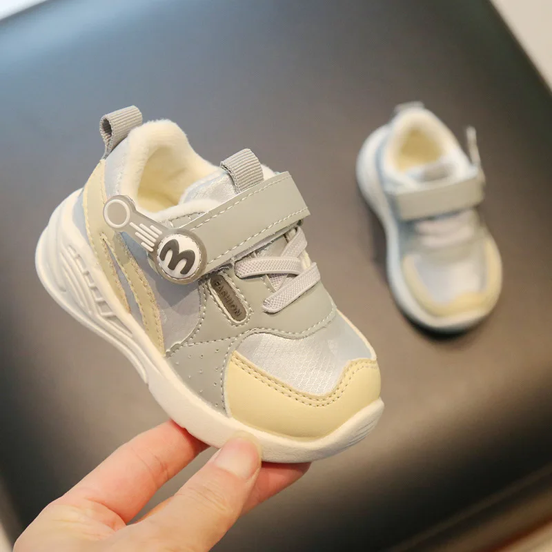 

CN 16-26 Baby Shoes Winter Warm Fur Infant Shoes Toddler Sneakers Spring Autumn Little Kids Baby Boys Girls Soft Flexible Shoes