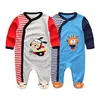 Kiddiezoom 2 Pcs Unisex 0-12Months Cartoon Long Sleeve Baby Boys Girl Romper 100%Cotton Soft Newborn Jumpsuit Infant Clothes 5