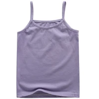 2024 Summer Girls String Strappy Tanks Top Baby Children Cotton Camisole Underwear Kids Sleeveless Vest Cotton Tanks Top 5