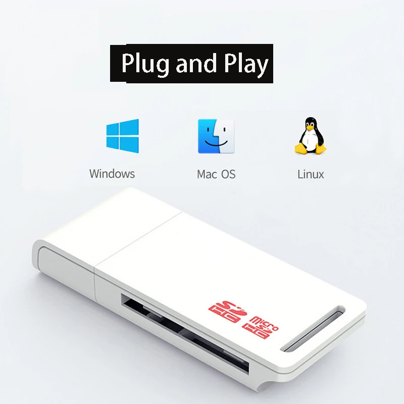 Lecteur de carte Micro SD USB TF, transfert de données haute vitesse, convertisseur d'ordinateur portable, disque USB, adaptateur Dongle