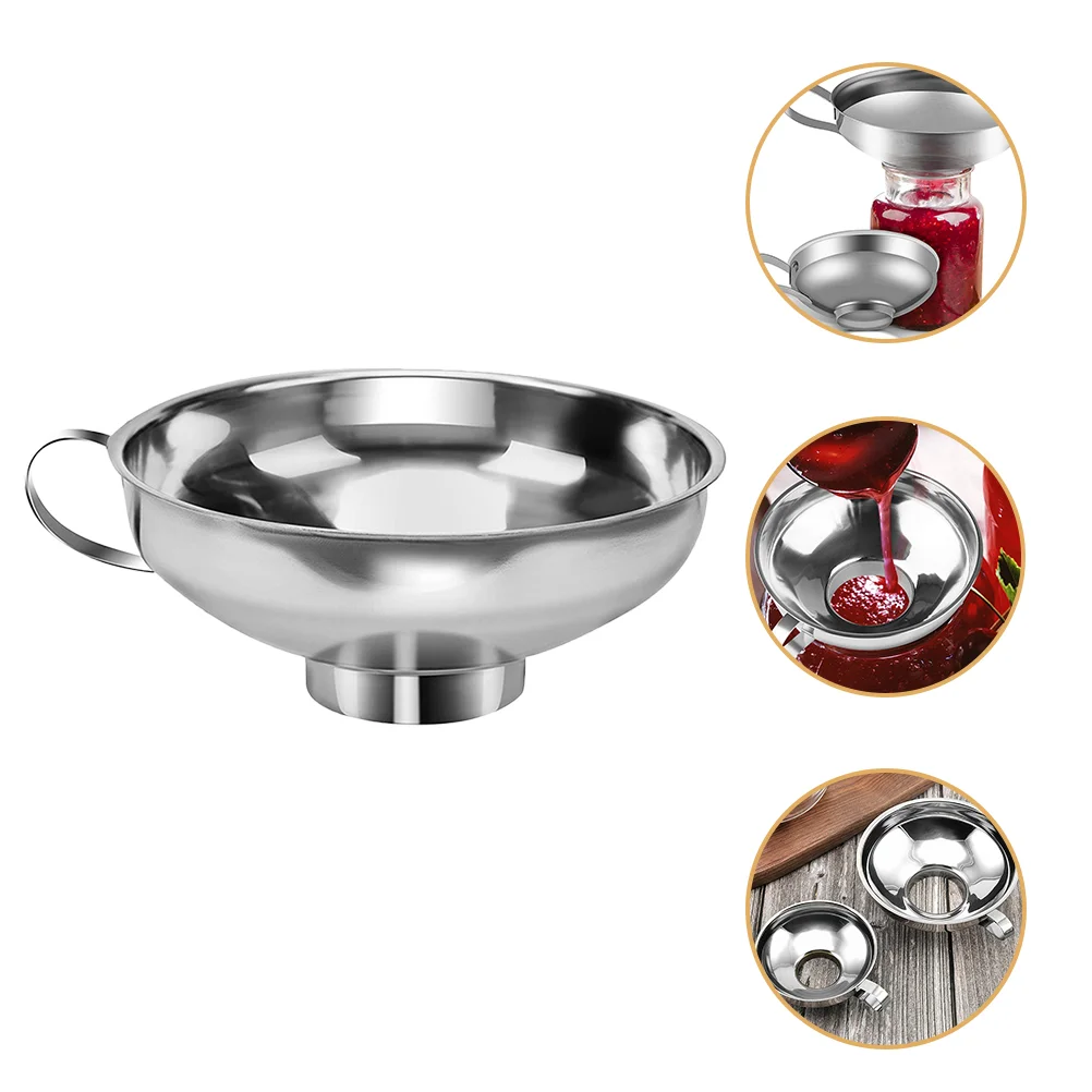 

Dry Wet Ingredients Funnel Large Stainless Funnel Canning Funnel Transfer Funnel Filling Bottles Funnels Kitchen Liquid Funnel
