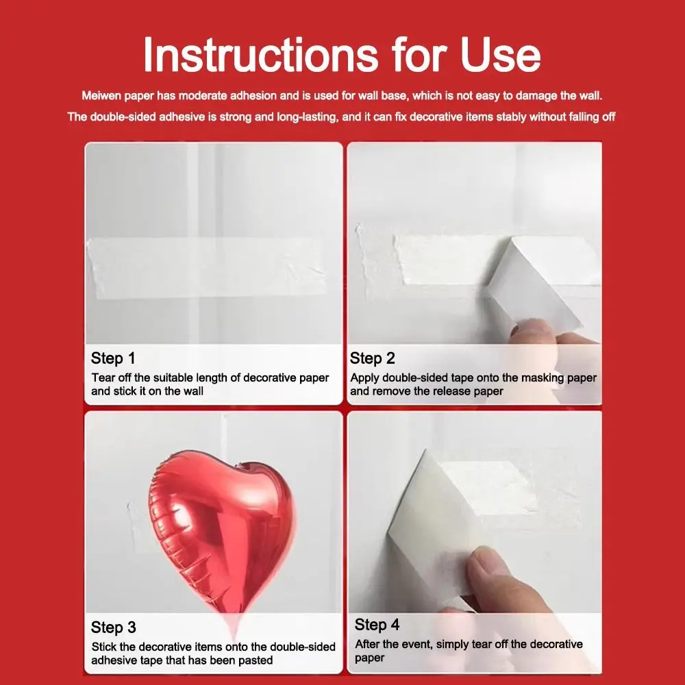 4/5개 탈착식 초강력 양면 접착 방수 재사용 가능한 투명 나노 테이프 그리드 접착 테이프