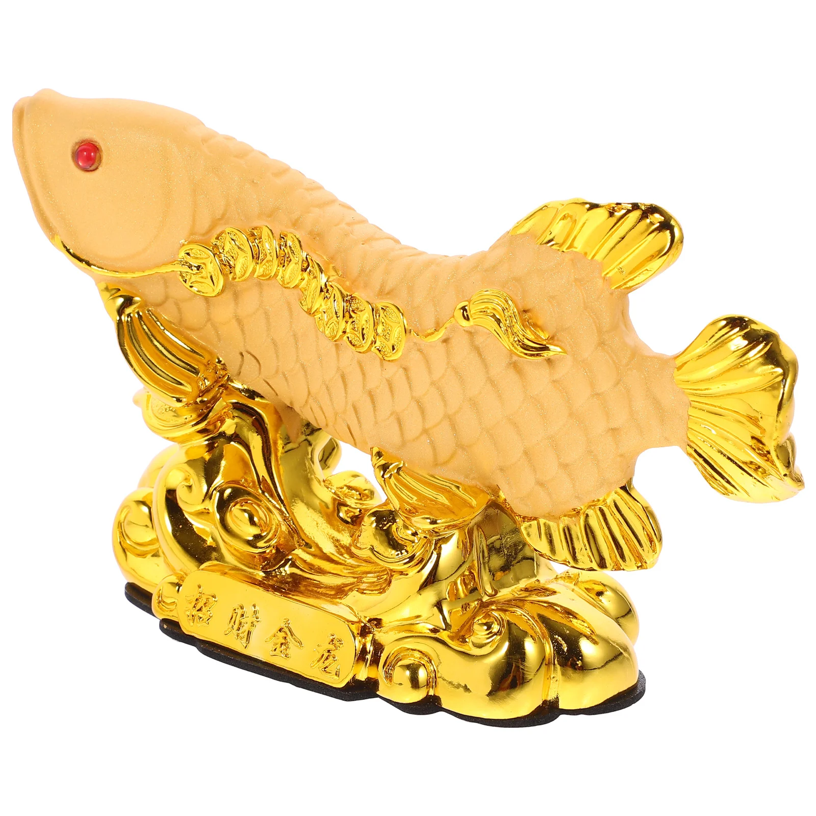 

Fish Statue Car Ornament Resin Fish Fengshui Statue Fish Car Statue Fish Car Ornament for Car Interior Families Lover Friends