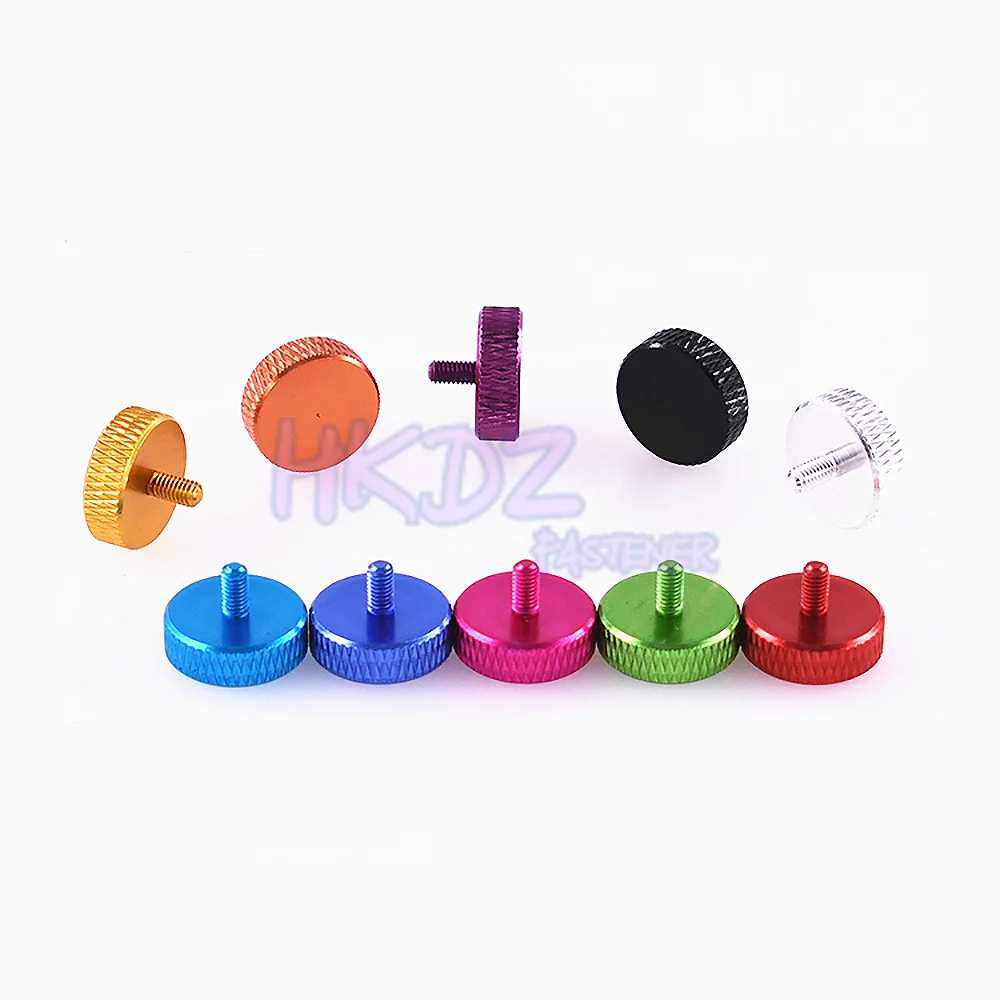 Colorful Aluminum Knurled Thumb Screws for DIY Decorative Projects