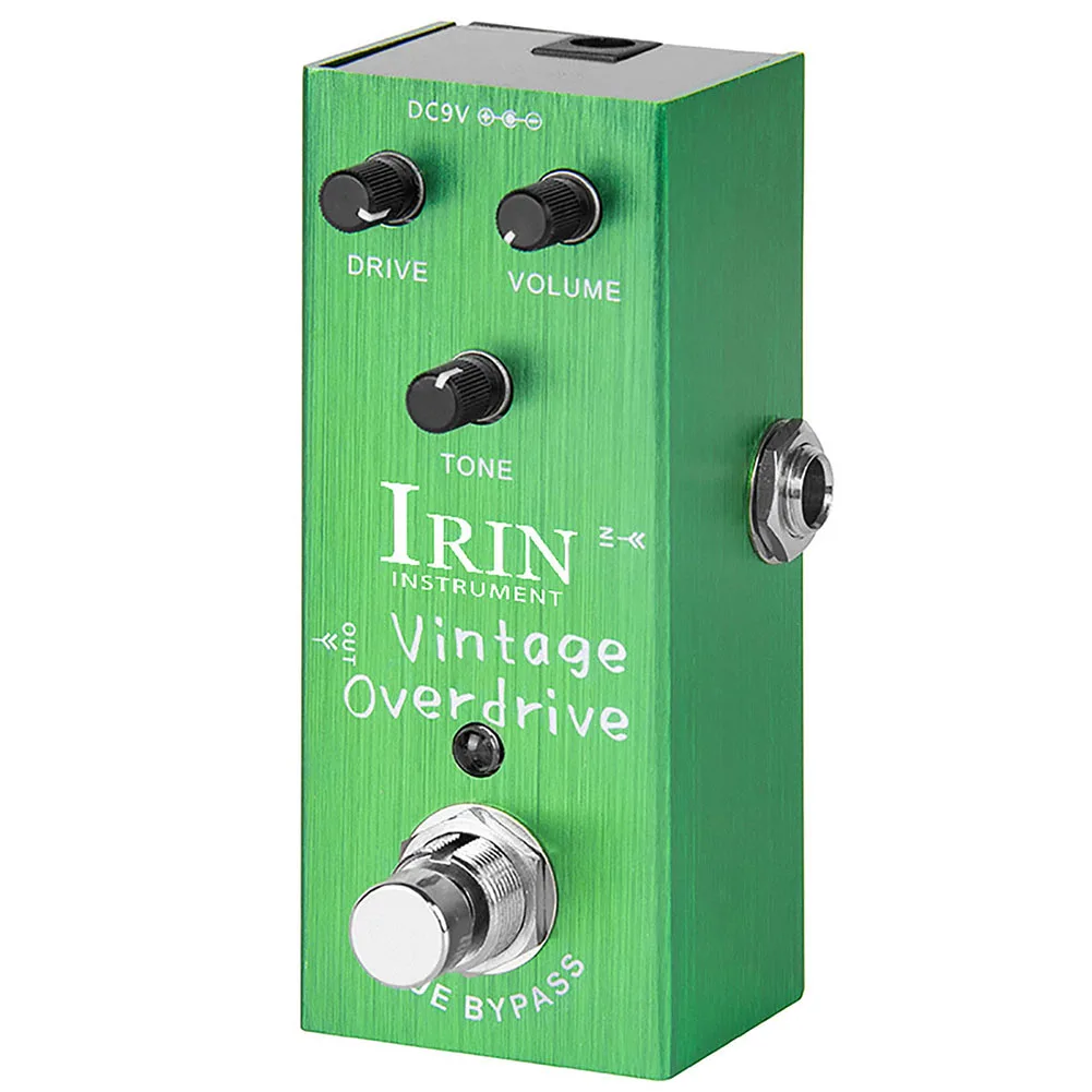 

Guitar IRIN Effect Pedal IRIN Overdrive Pedal Portable Vintage 9.2*4.6*4.3cm All-metal Shell Compressor Brand New