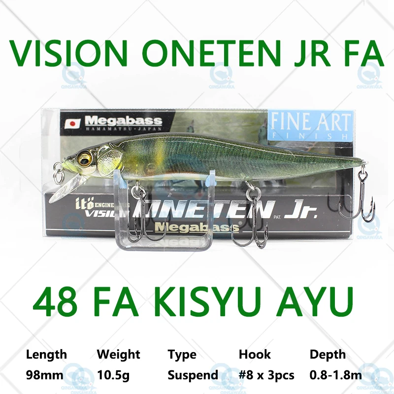 JAPAN Megabass Fishing Lure VISION ONETEN Jr Racing Suspend Slow