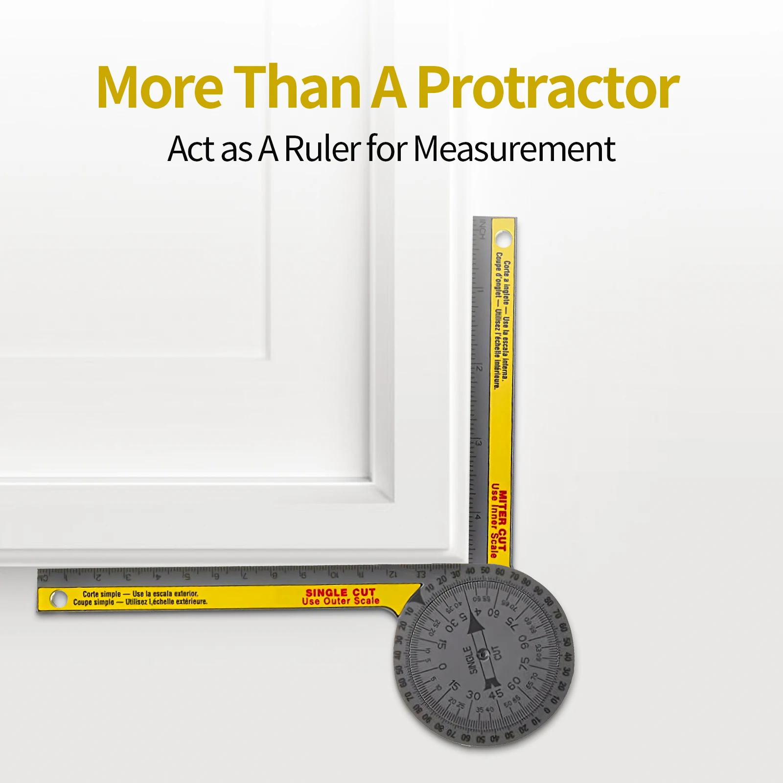 

Miter Saw Protractor Accessories Accurate Woodworking Fitting 360° Angle Measuring Ruler Locator Angles Measurem-ent Tool