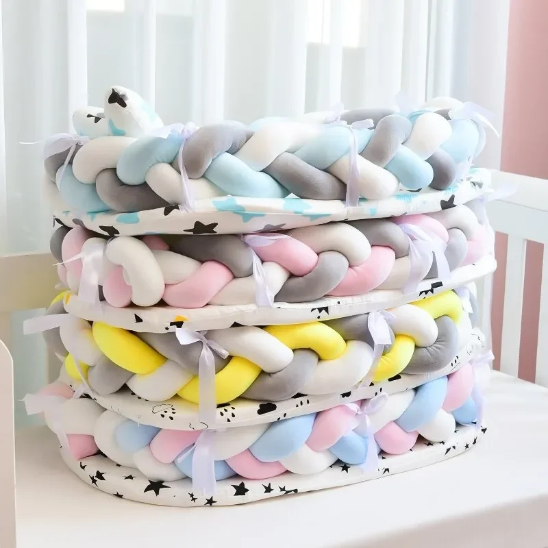 Nido per lettino per bambini, culla per neonato con recinzione, culla per paraurti, culla per bambini, per set di biancheria da letto per dormire sicuri, regali - immagine 3