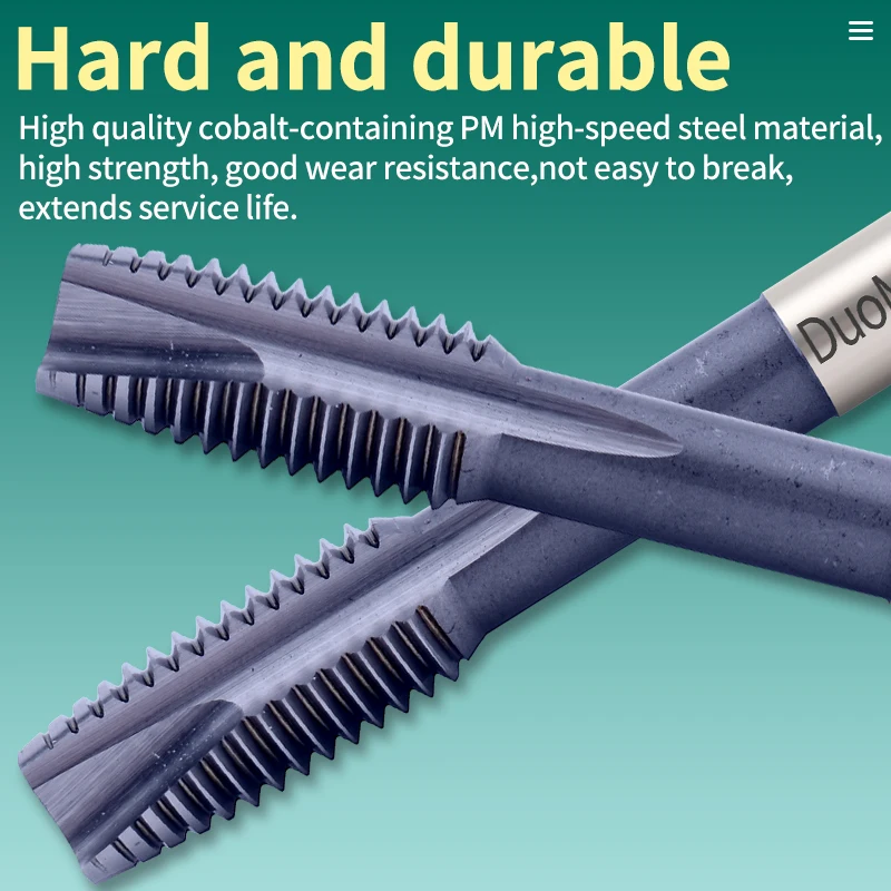 듀오 마르타프 HSSE-PM DIN 371 376 표준 나선형 플루티드 탭 포인티..