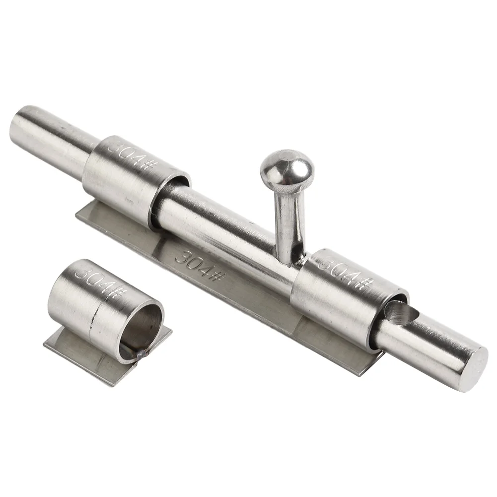 1Pcs 5.5Inch Stainless Steel Door Latch Sliding Lock Bolt Latch Hasp Staple Gate Safety Lock