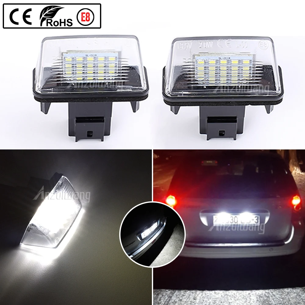 12 V 20W Led LED Nummernschild Licht Für 07-21 Peugeot 207 CC 208