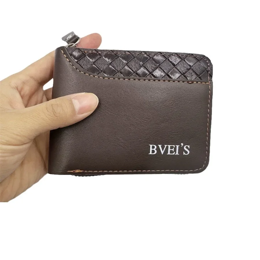 Leather Men&rsquo;s Wallet Luxury Mens Purse Male Zipper Card Holders with Coin Pocket Rfid Wallets Gifts for Men Money Bag 1 pc zipper wallets,leather wallet,coin purse wallet,pu leather card bag,credit card holder,faux leather wallet,card wallet