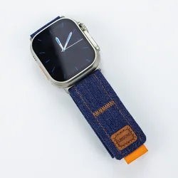 Premium Woven Fabric Nylon Strap - 42mm 44mm 45mm 49mm (Dark blue)
