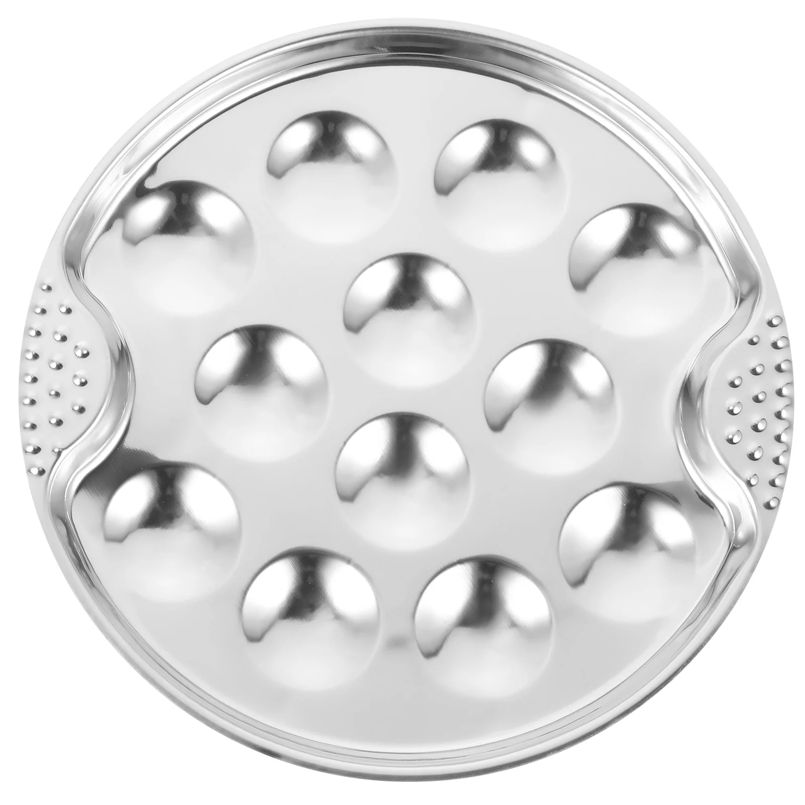 

Stainless Steel Escargot Dish 12 Compartment Holes For Snail Mushroom Escargot Home Kitchen Serving Utensil