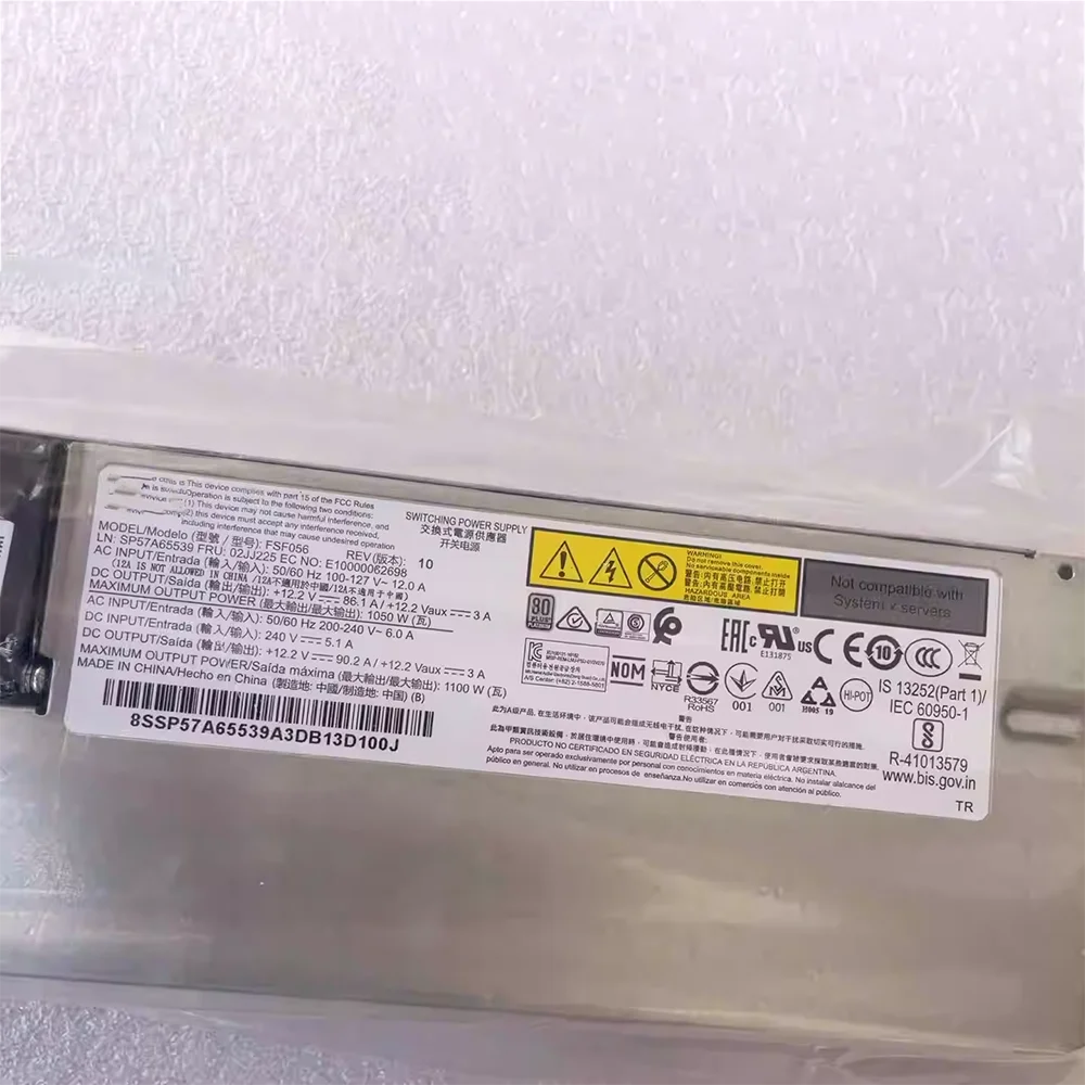 Original PSU FSF056 700-014189-1500 For Lenovo SR860 1100W Switching Power Supply 6 Original PSU FSF056 700-014189-1500 For Lenovo SR860 1100W Switching Power Supply - Image 4
