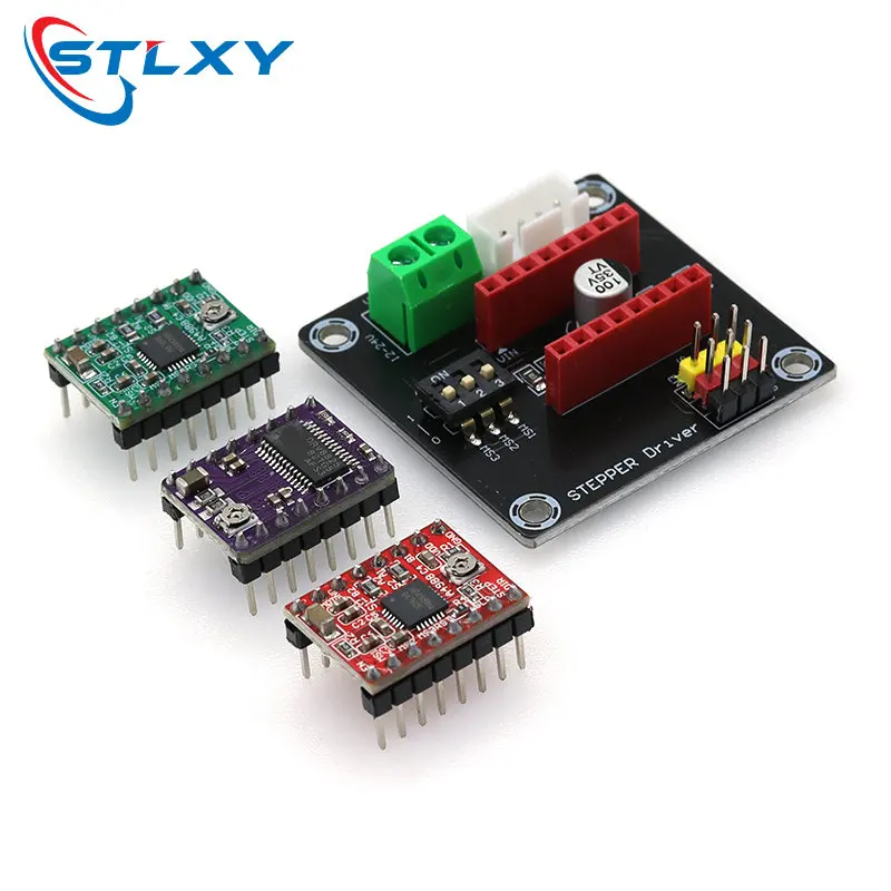 3D Printer Parts A4988 DRV8825 Stepper Motor Driver With Heat sink for SKR V1.3 1.4 GTR V1.0 RAMPS 1.4 1.6 MKS GEN V1.4 board,stepper motor driver