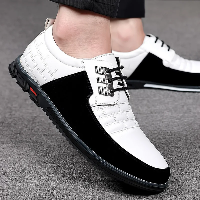 Autumn & Spring Men's Shoes Fashion PU Leather Shoes Sports Casual Large Size 38-52