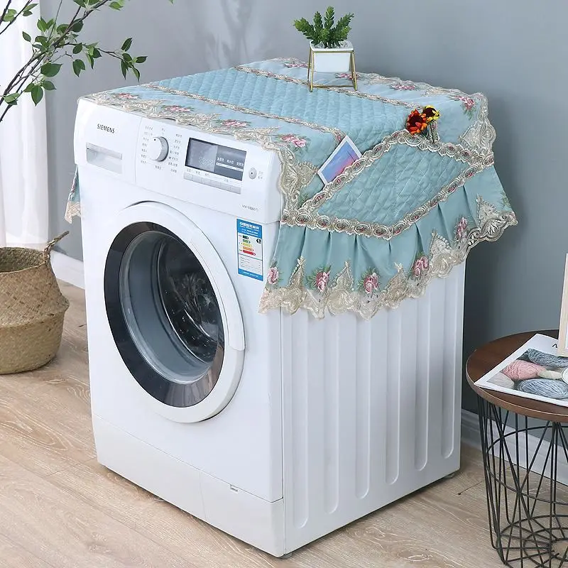 GoodTop New Lace Pockets All-Purpose Covers Natural Refrigerator Washing Machine Microwave Oven Dust Protector Decoration